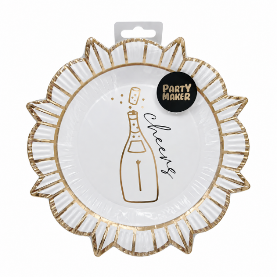 Imagen de PLATO DE PAPEL PREMIUM CELEBRA 23cm  8 pzas.