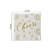 Imagen de SERVILLETA DE PAPEL PREMIUM CHEERS. 33cm. 16 pzas.