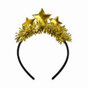 Imagen de TIARAS ESTRELLAS DORADAS 2 PZAS.